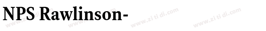 NPS Rawlinson字体转换